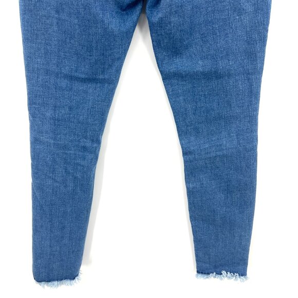 Loft The Skinny Raw Hem Split Ankle Jeans Women's 2 26 - Picture 7 of 9